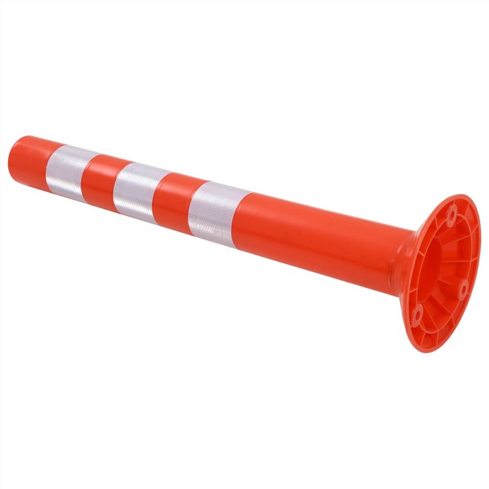 Traffic Control Bollards 2 pcs Plastic 75 cm
