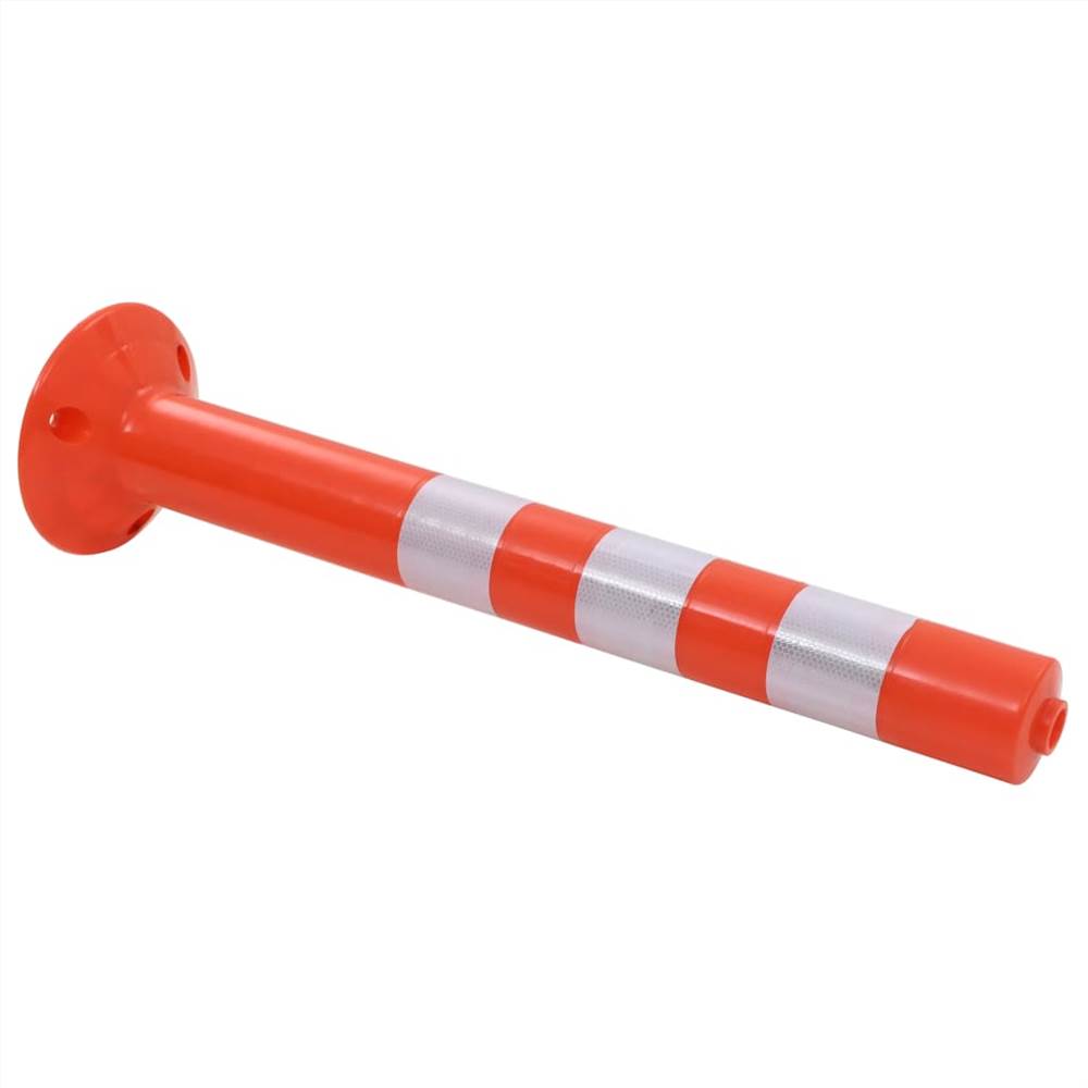 Traffic Control Bollards 2 pcs Plastic 75 cm
