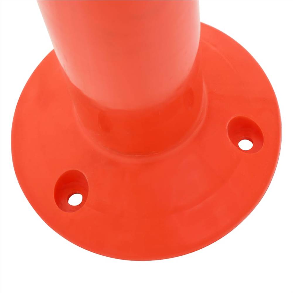 Traffic Control Bollards 2 pcs Plastic 75 cm