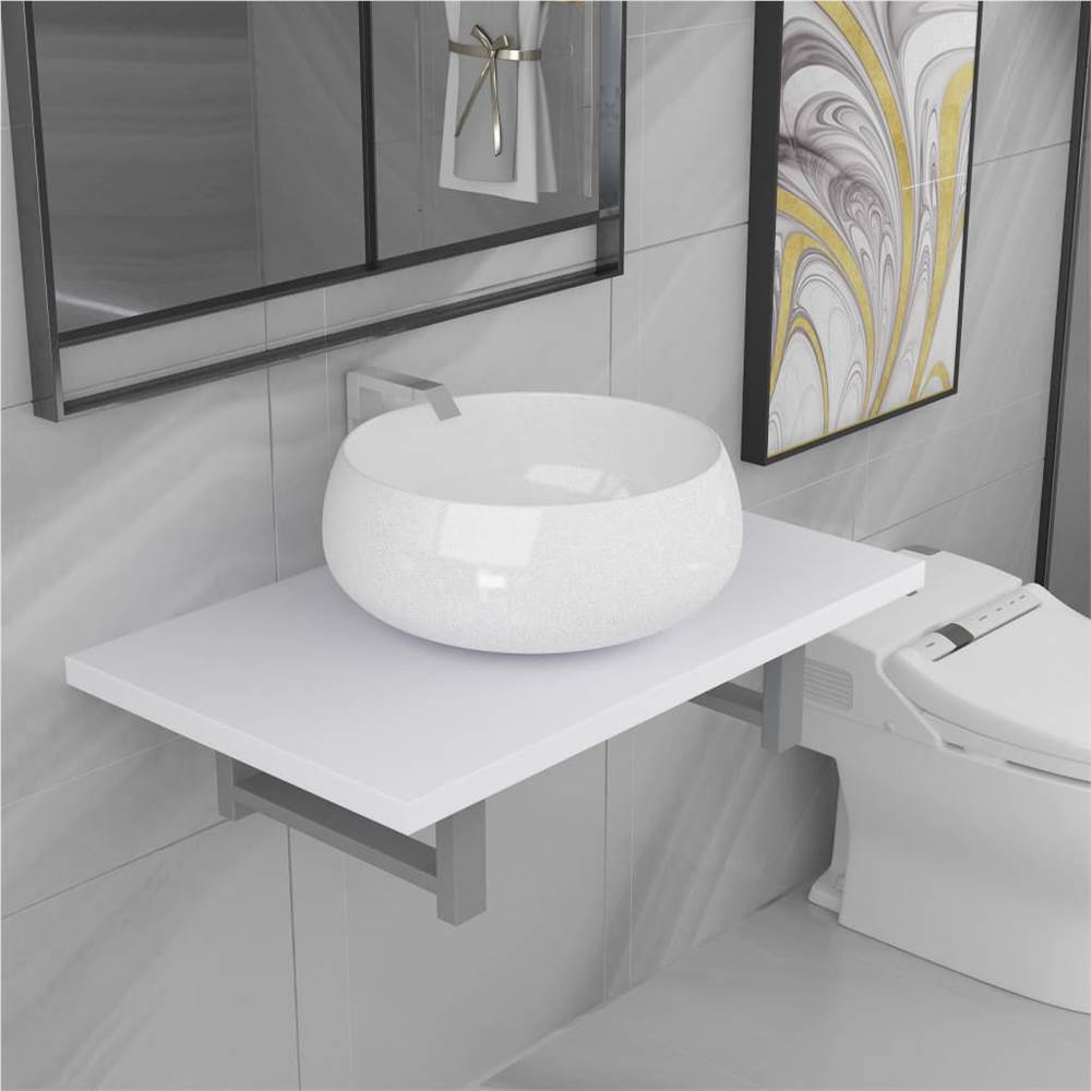 

Two Piece Bathroom Furniture Set Ceramic White