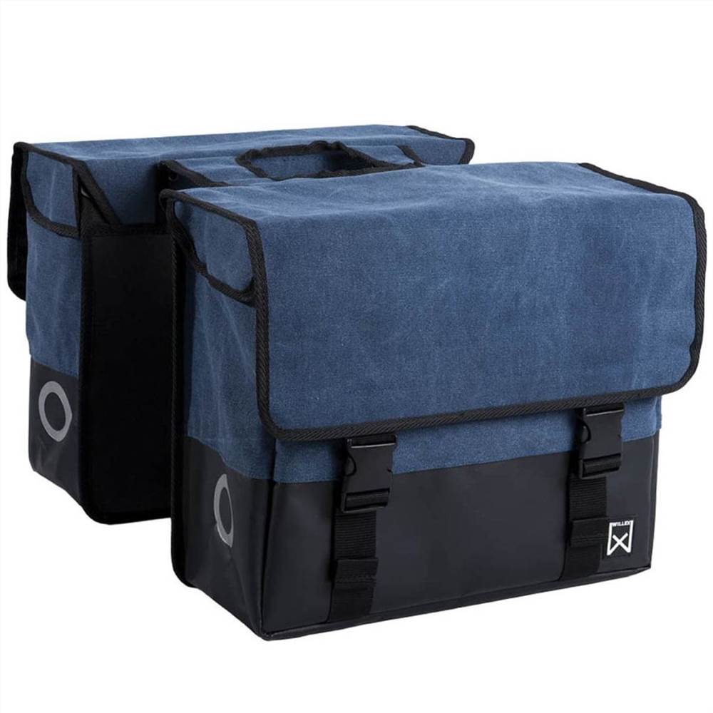 Willex Newspaper Bag Canvas 40 L Blue and Matt Black