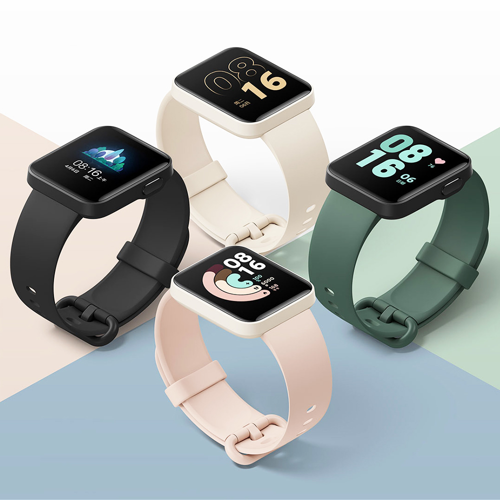 Xiaomi Redmi Watch Ultra-light Smartwatch หน้าจอสี่เหลี่ยมจัตุรัส 1.4 นิ้วอัตราการเต้นหัวใจและการตรวจสอบการนอนหลับ 7 โหมดกีฬา 50 เมตรกันน้ำมัลติฟังก์ชั่น NFC 7 วันอายุการใช้งานแบตเตอรี่ (รองรับภาษาจีนเท่านั้น) - สีดำ