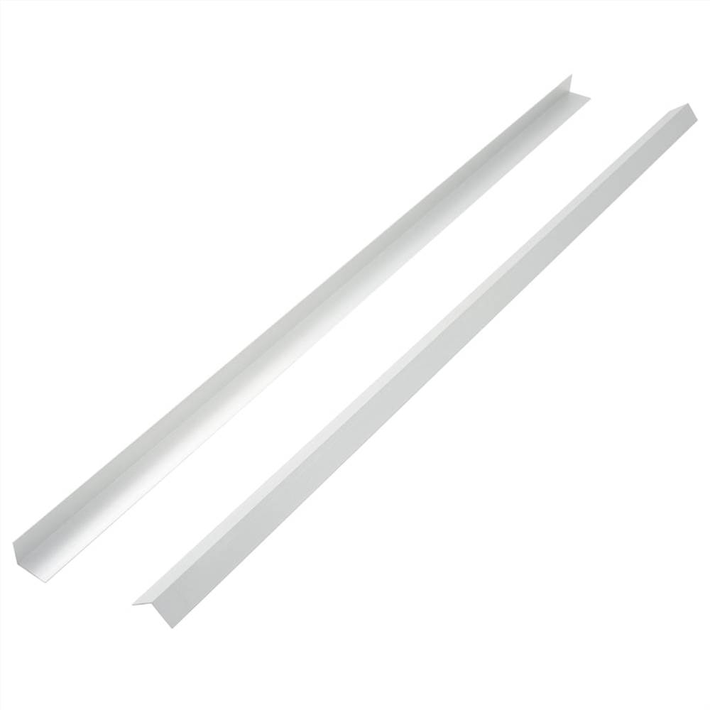 5 pcs Decking Angle Trims Aluminium 170 cm Silver