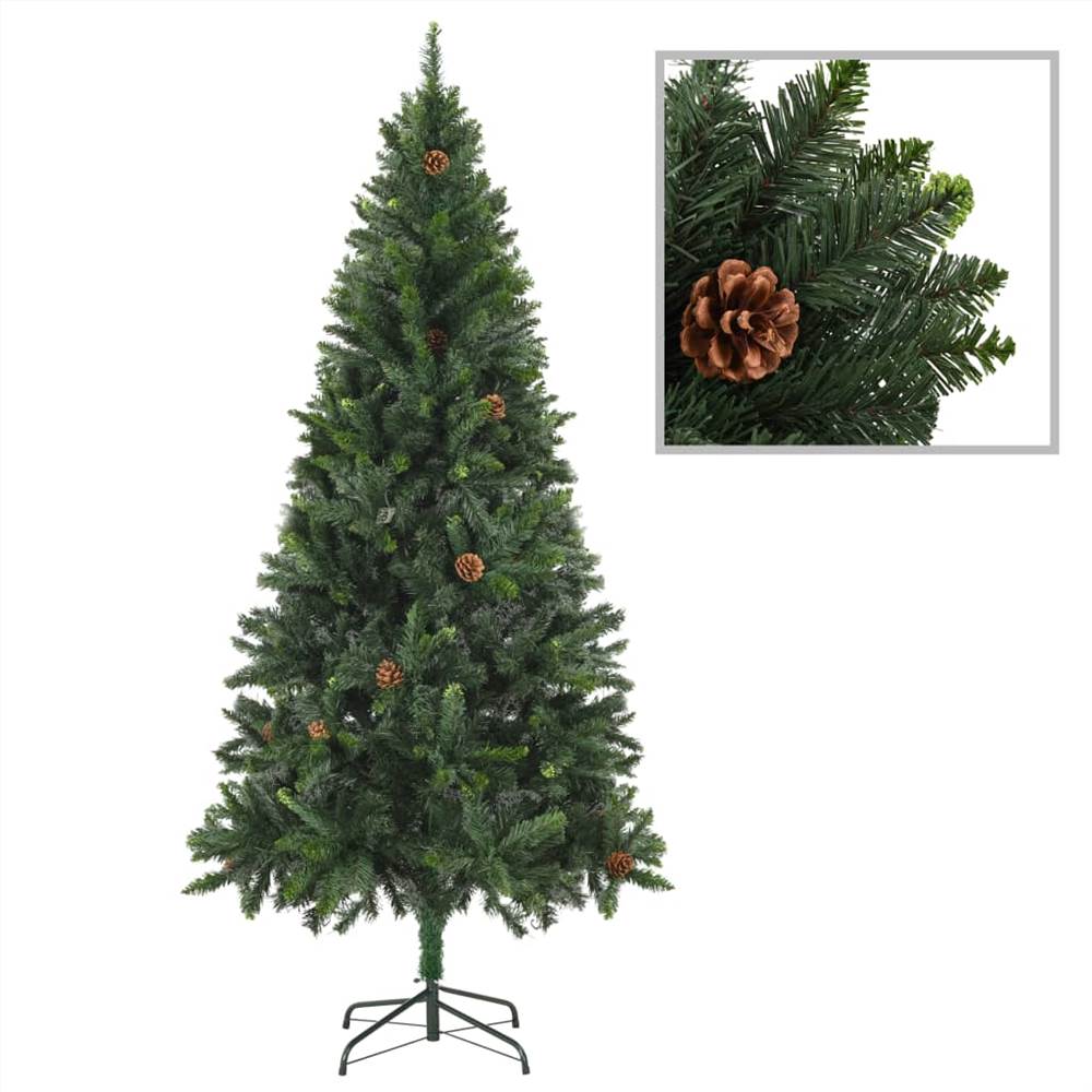 

Artificial Christmas Tree with Pine Cones Green 180 cm