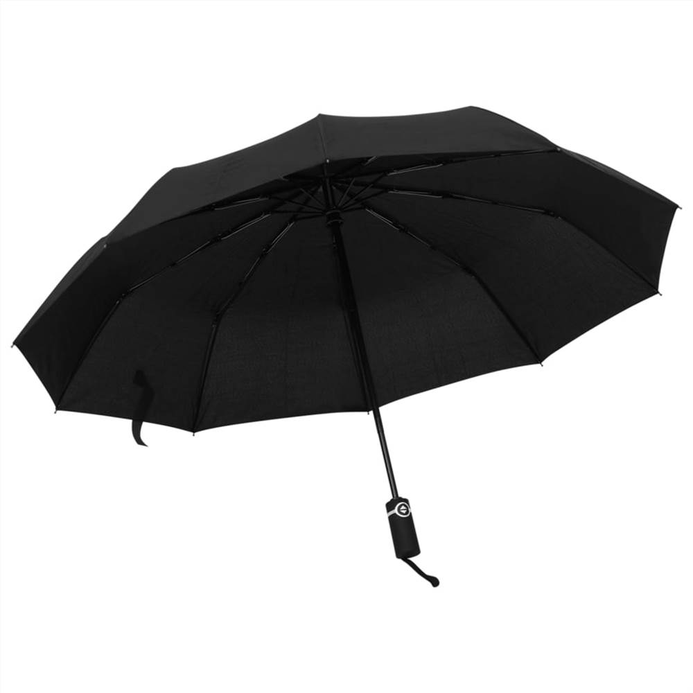 Automatische Opvouwbare Paraplu Zwart 104 cm