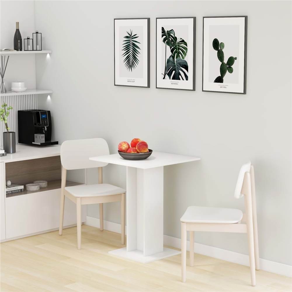 

Bistro Table White 60x60x75 cm Chipboard