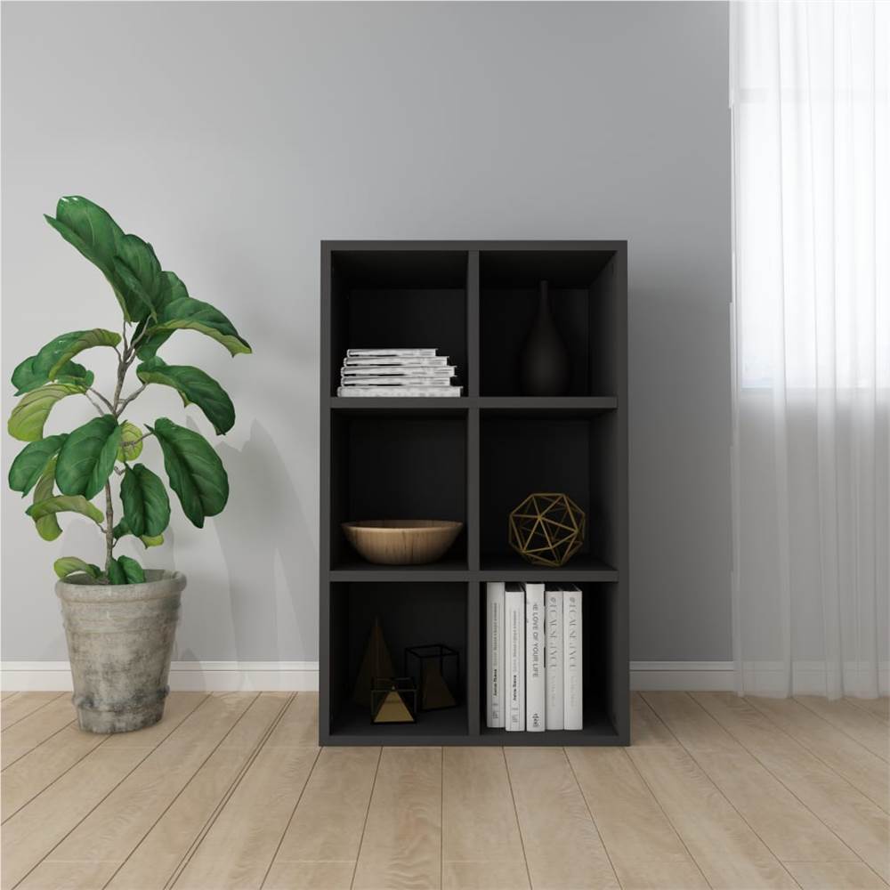 

Book Cabinet/Sideboard Black 66x30x97.8 cm Chipboard