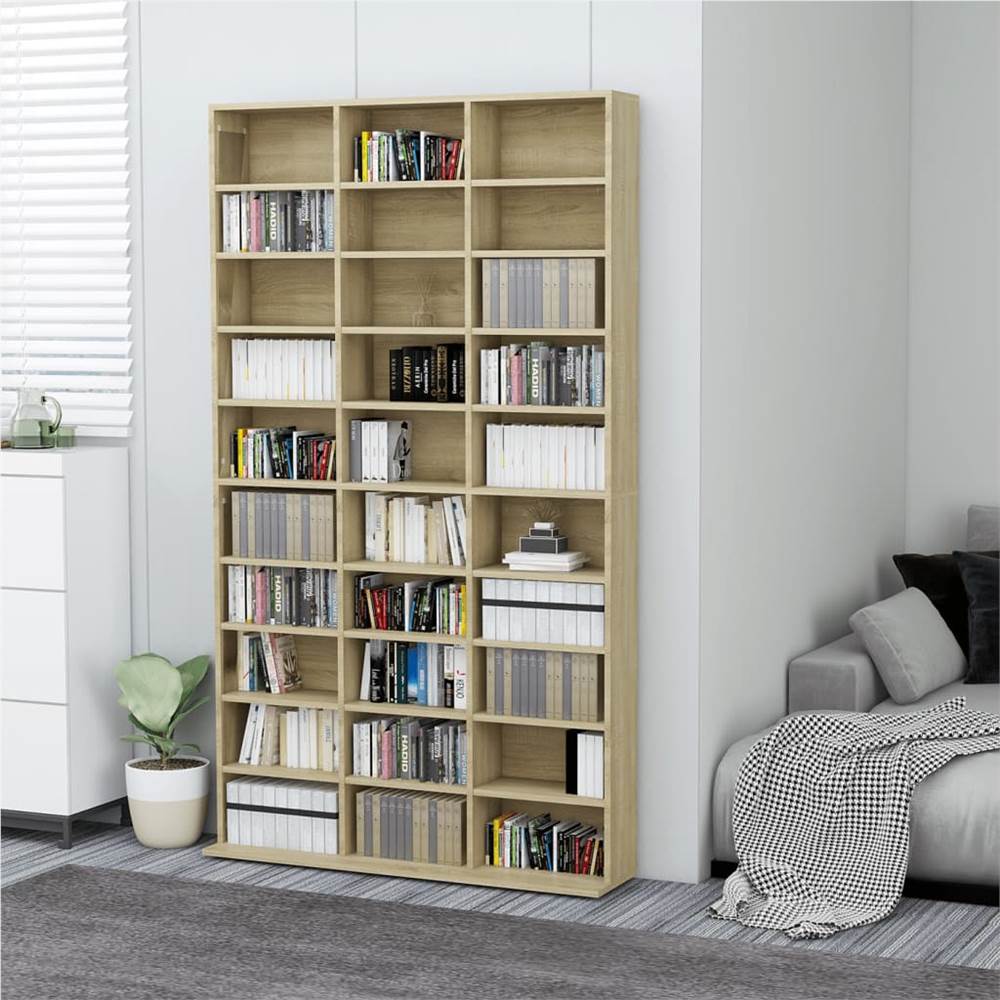 

CD Cabinet Sonoma Oak 102x23x177.5 cm Chipboard