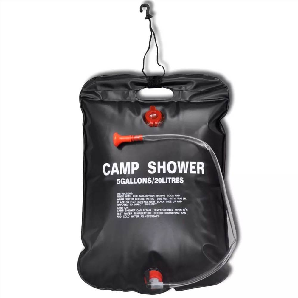 Camp Shower Solar Shower Outdoor Bath 20 L 2 pcs 12 Camp Shower Solar Shower Outdoor Bath 20 L 2 pcs