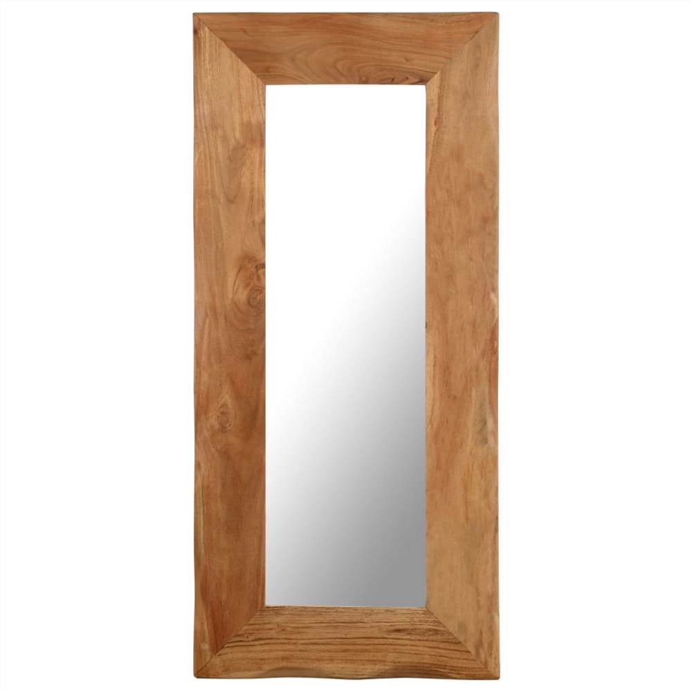 مرآة مستحضرات التجميل مقاس 50x110 سم من خشب الأكاسيا المصمت