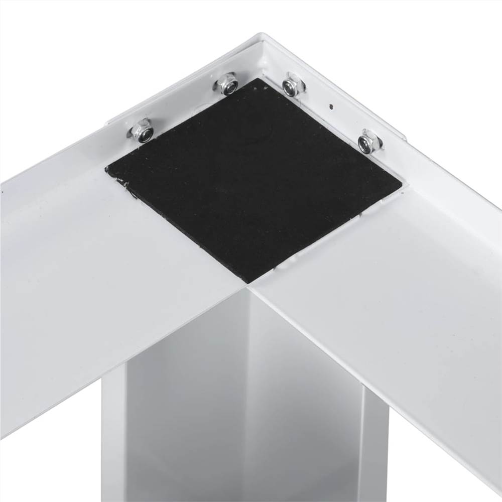 Double Washing and Drying Machine Pedestal White