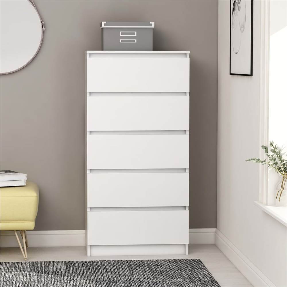 

Drawer Sideboard White 60x35x121 cm Chipboard