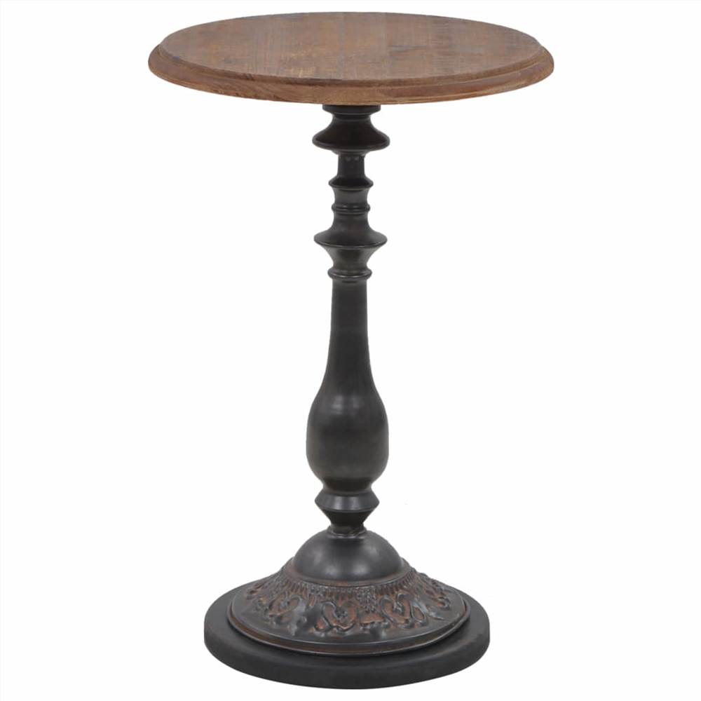 

End Table Solid Fir Wood 40x64 cm Brown