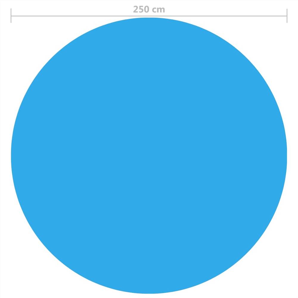 Floating Round PE Solar Pool Film 250 cm Blue