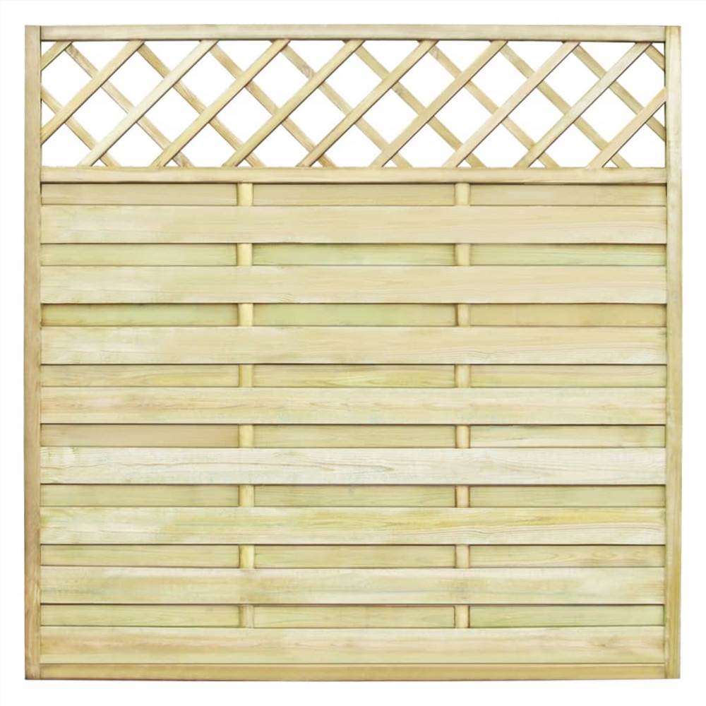 

Garden Fence Panel with Trellis Wood 180x180 cm
