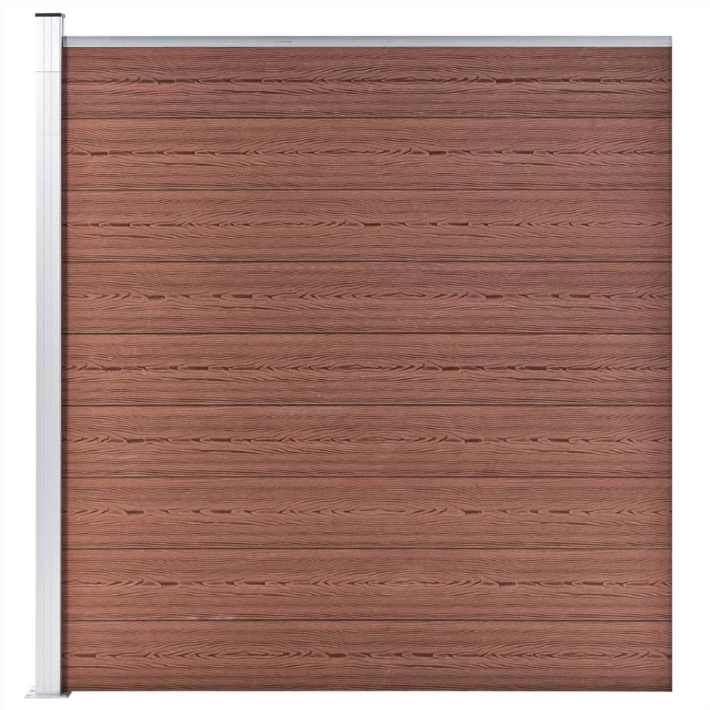 

Garden Fence WPC 180x186 cm Brown