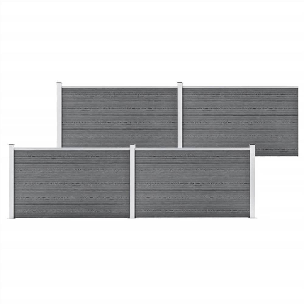 

Garden Fence WPC 699x106 cm Grey