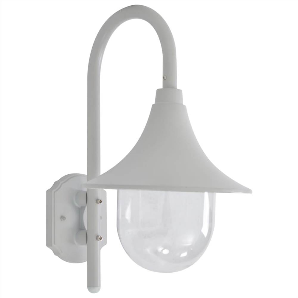 

Garden Wall Lamp E27 42 cm Aluminium White