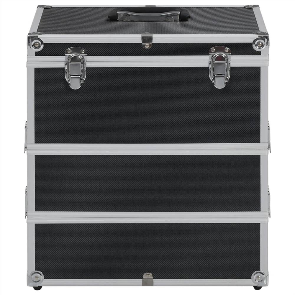 Make-up Case 37x24x40 cm Black Aluminium