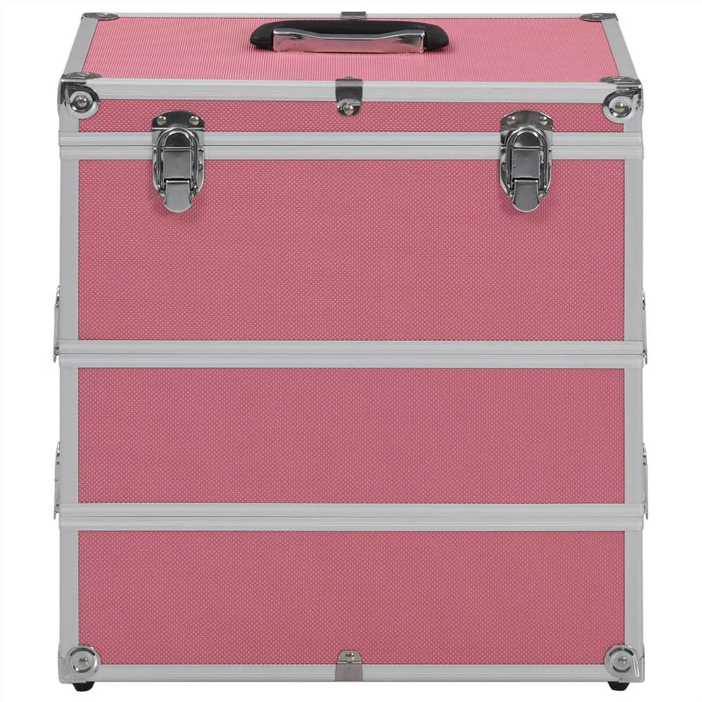 Make-up Case 37x24x40 cm Pink Aluminium 17 Make-up Case 37x24x40 cm Pink Aluminium