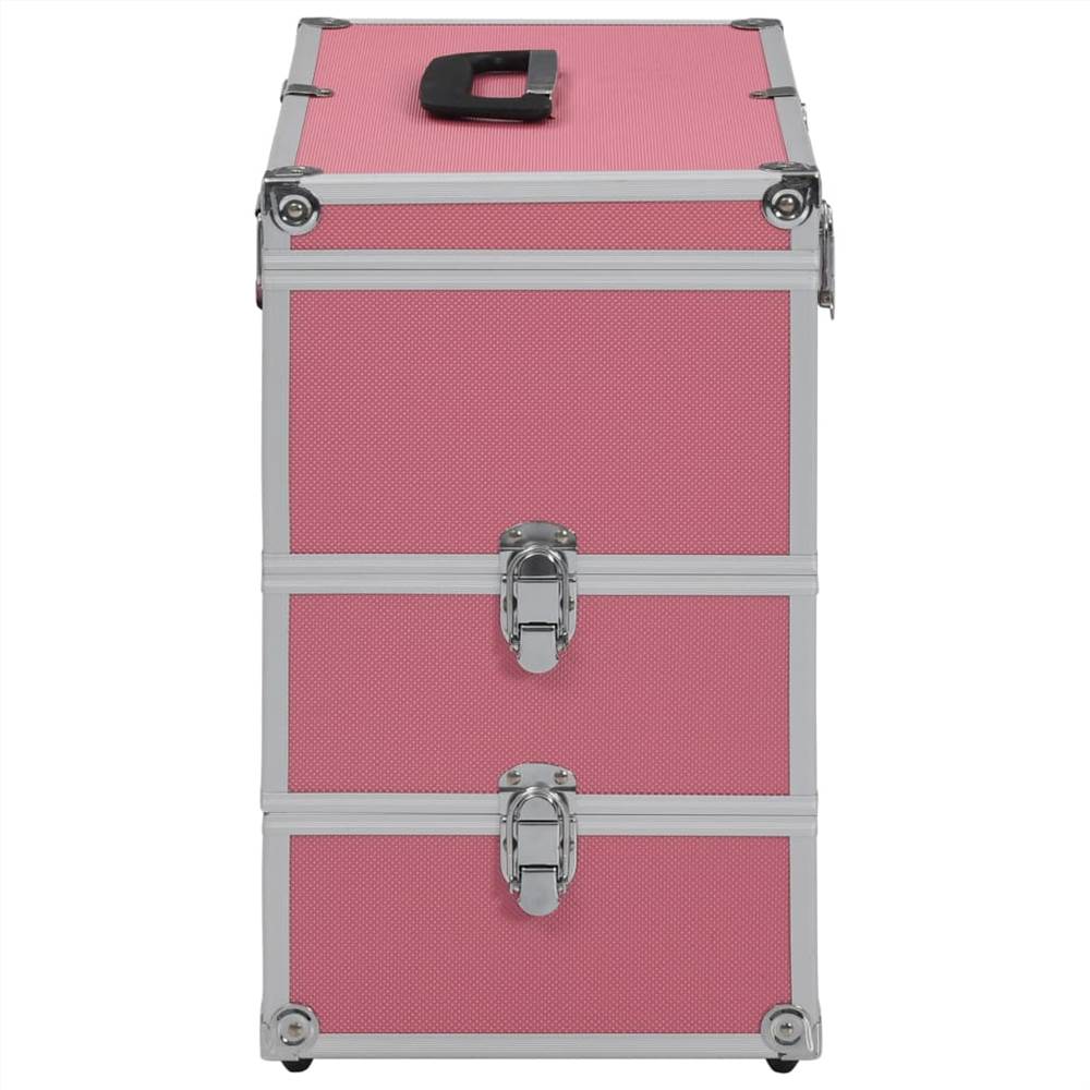Make-up Case 37x24x40 cm Pink Aluminium 19 Make-up Case 37x24x40 cm Pink Aluminium