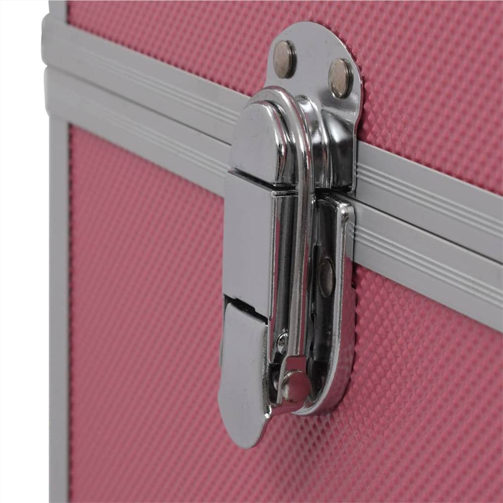 Make-up Case 37x24x40 cm Pink Aluminium