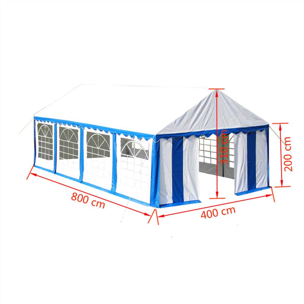 Party Tent 4 x 8 m Blue