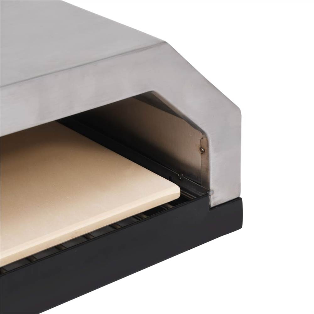 Vidaxl 47395 Pizza Oven With Ceramic Stone For Gas Charcoal Bbq | Ireland