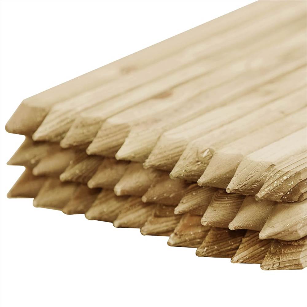 Plant Support Sticks 30 pcs 2.8x2.8x150 cm Impregnated Pinewood