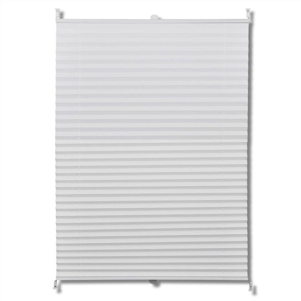 Plisse Blind 60x100cm White Pleated Blind