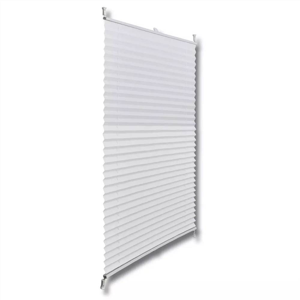 Plisse Blind 60x100cm White Pleated Blind
