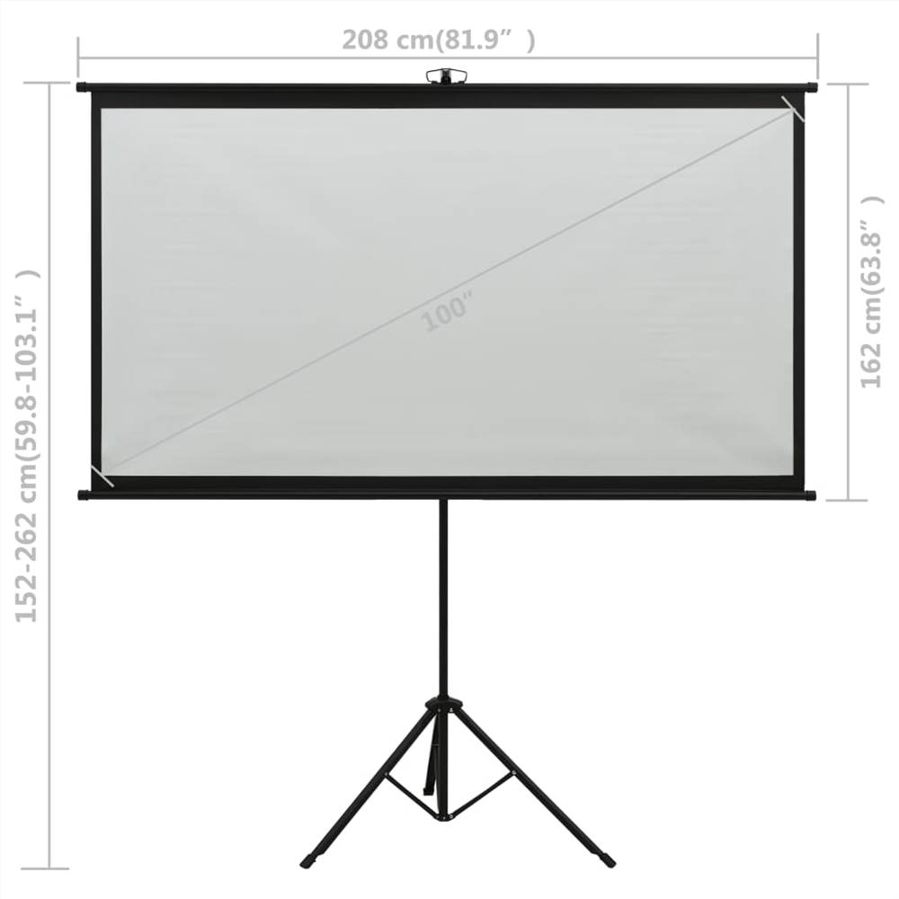 Projection Screen with Tripod 100" 43