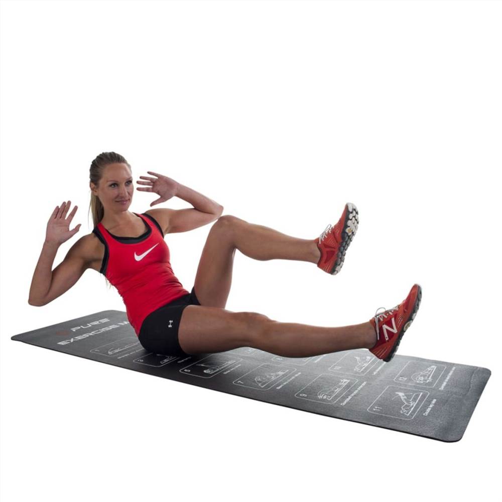 Pure2Improve Exercise Mat 182x61 cm Black P2I200060