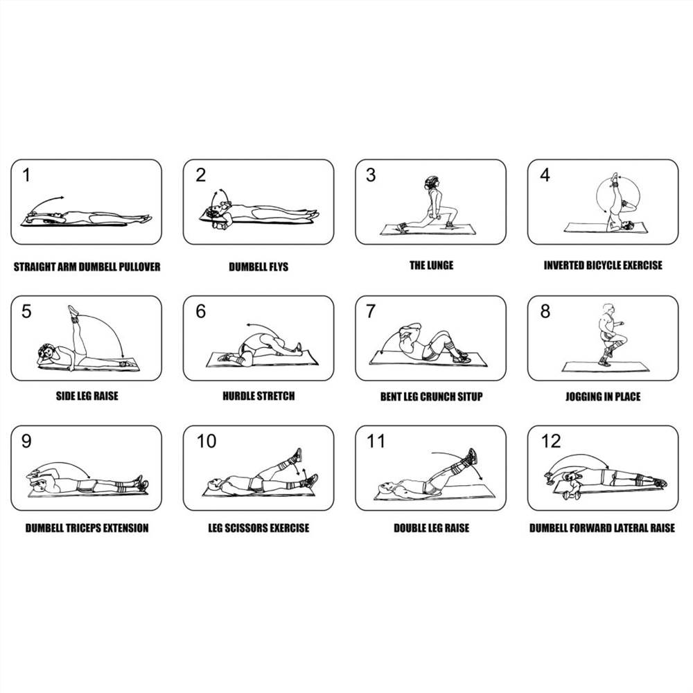 Pure2Improve Exercise Mat 182x61 cm Black P2I200060