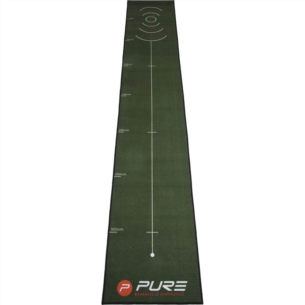 Pure2Improve Golf Putting Mat 400x66 cm