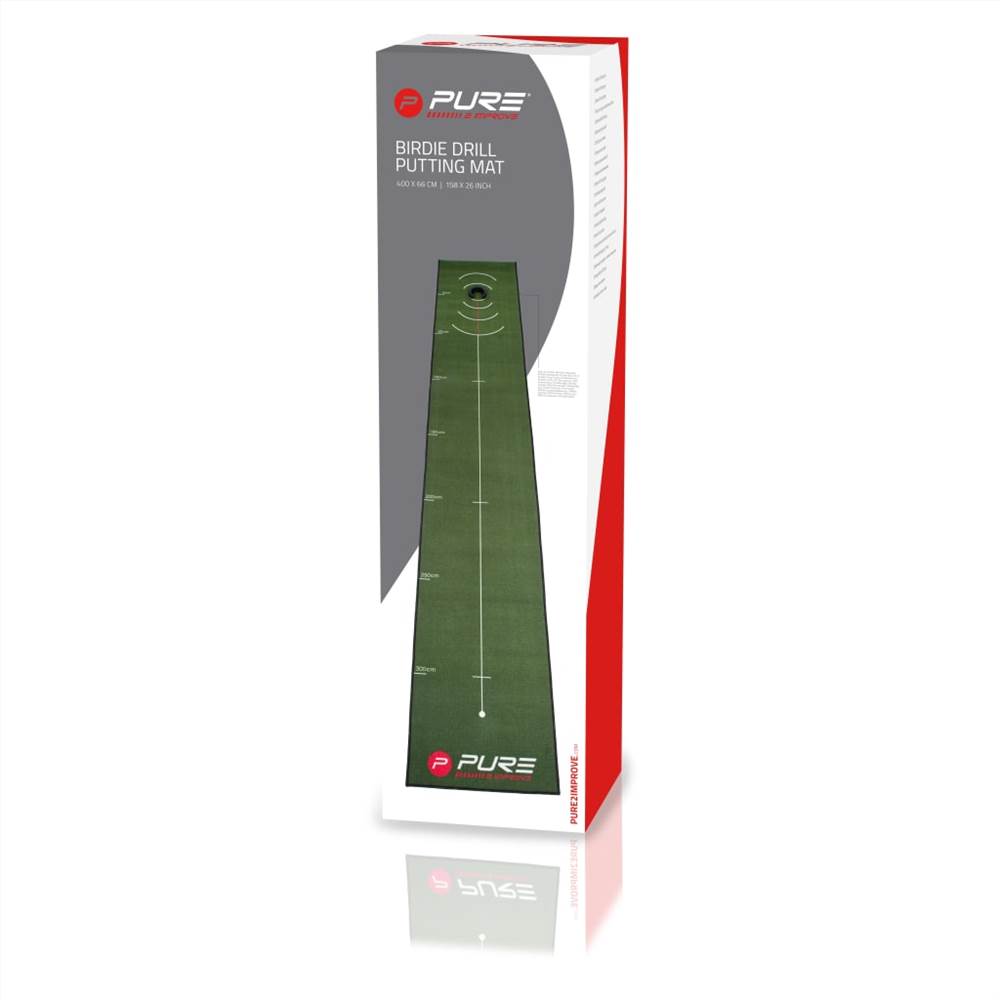Pure2Improve Golf Putting Mat 400x66 cm
