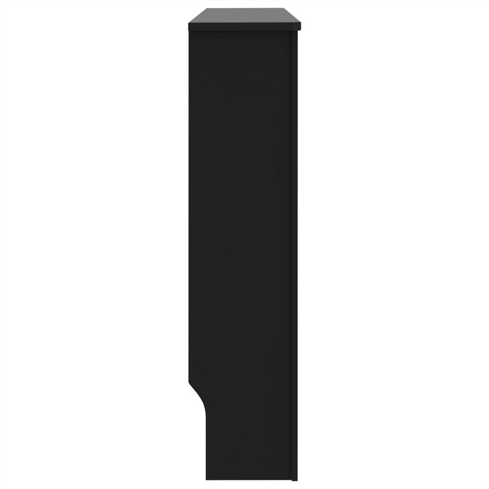 Radiator Cover Black 112x19x81 cm MDF