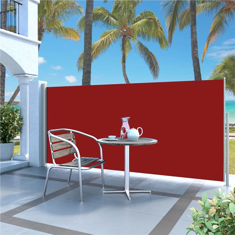 

Retractable Side Awning 140 x 300 cm Red