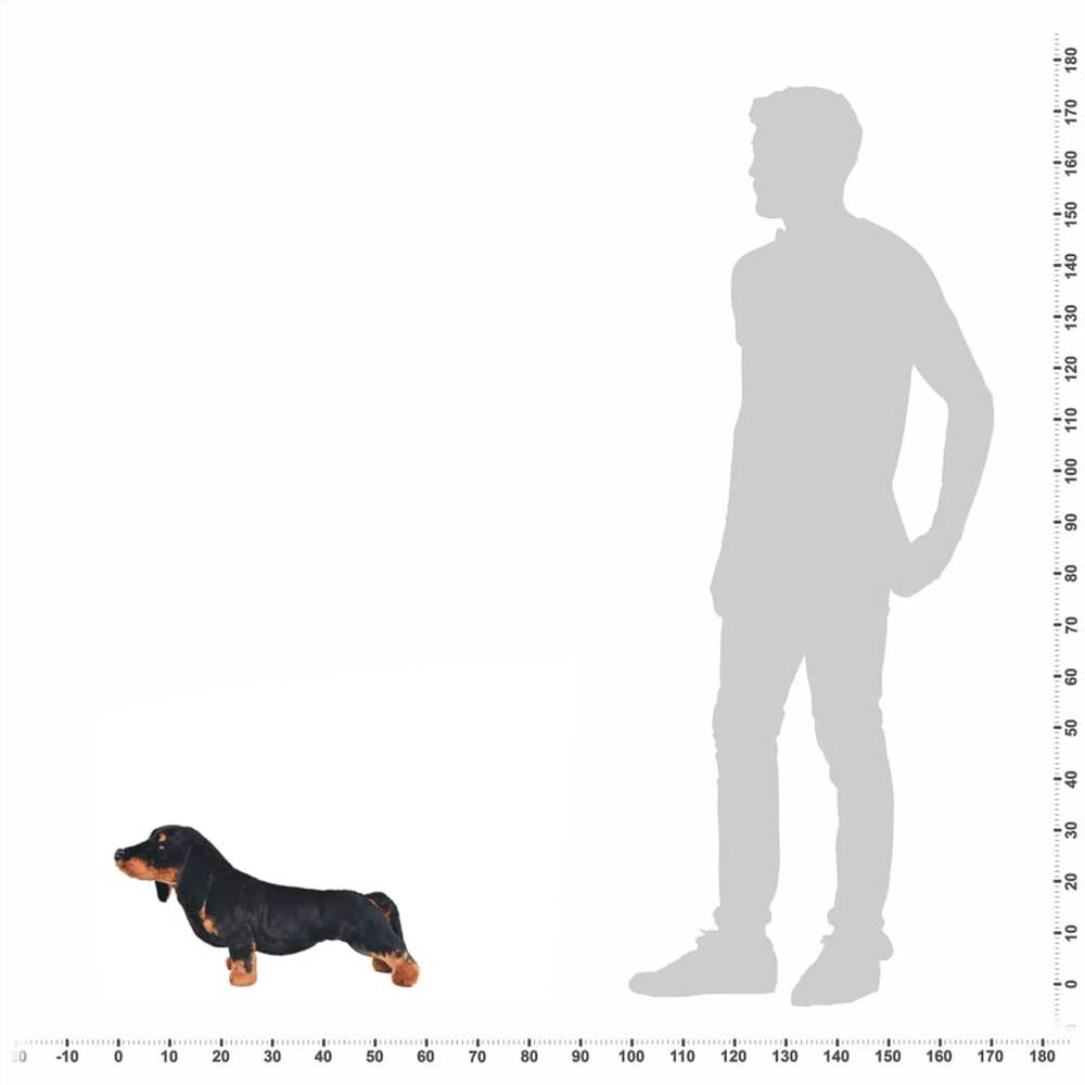 Standing Plush Toy Dachshund Dog Black XXL