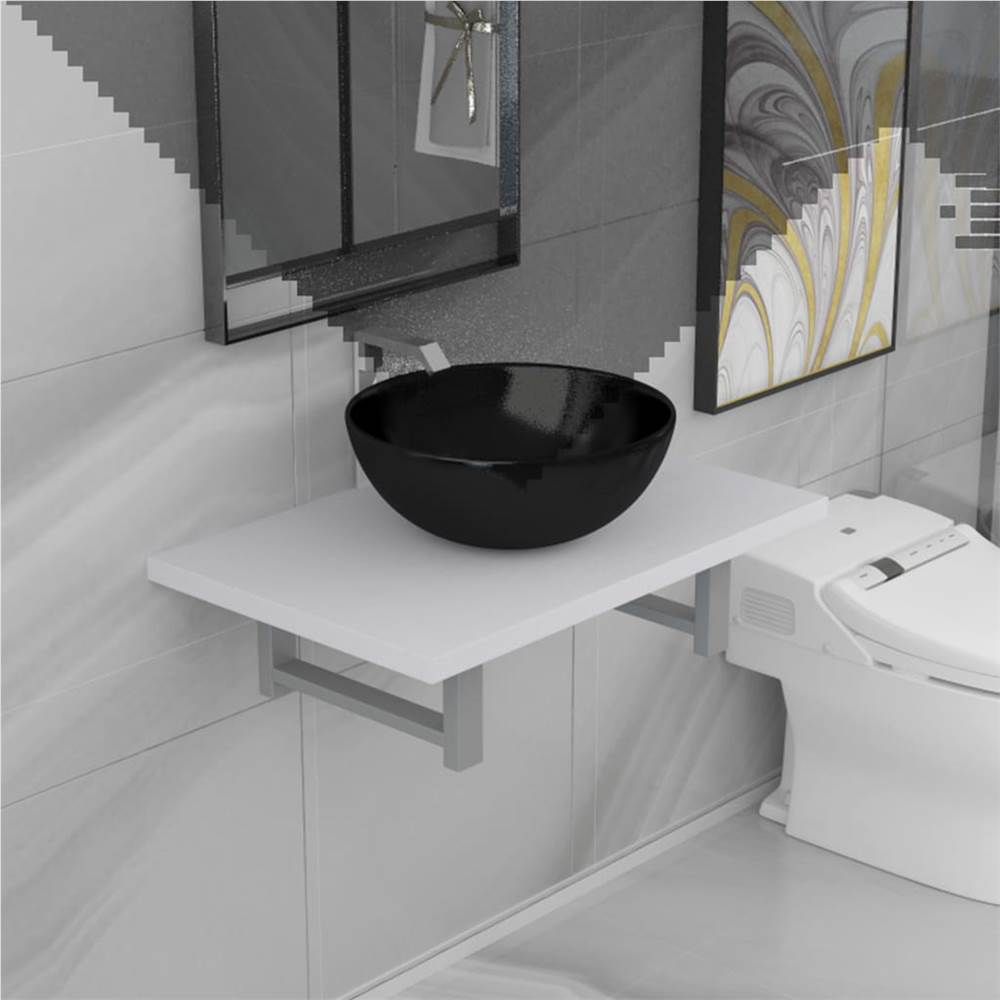 

Two Piece Bathroom Furniture Set Ceramic White
