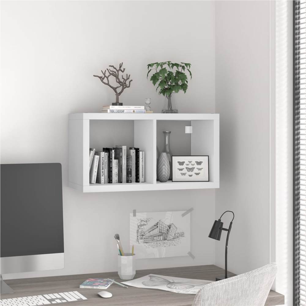 

Wall Cube Shelf White 69.5x29.5x37 cm MDF