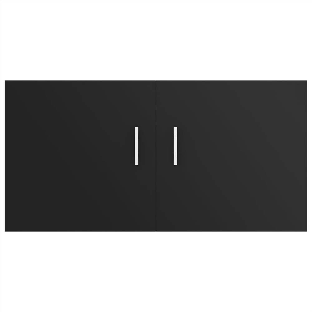 Wall Mounted Cabinet Black 80x39x40 cm Chipboard