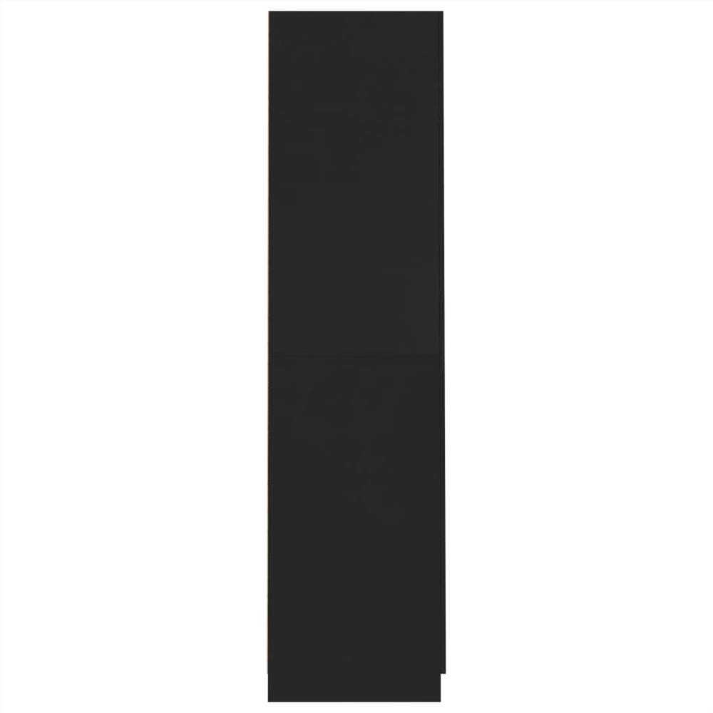 Wardrobe Black 90x52x200 cm Chipboard