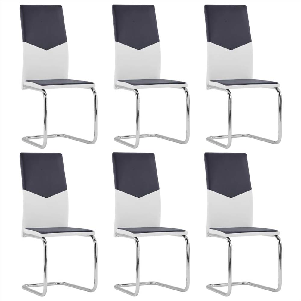 

3054737 Cantilever Dining Chairs 6 pcs Black Faux Leather (282044+282045) (UK/FI/IE/NO only)