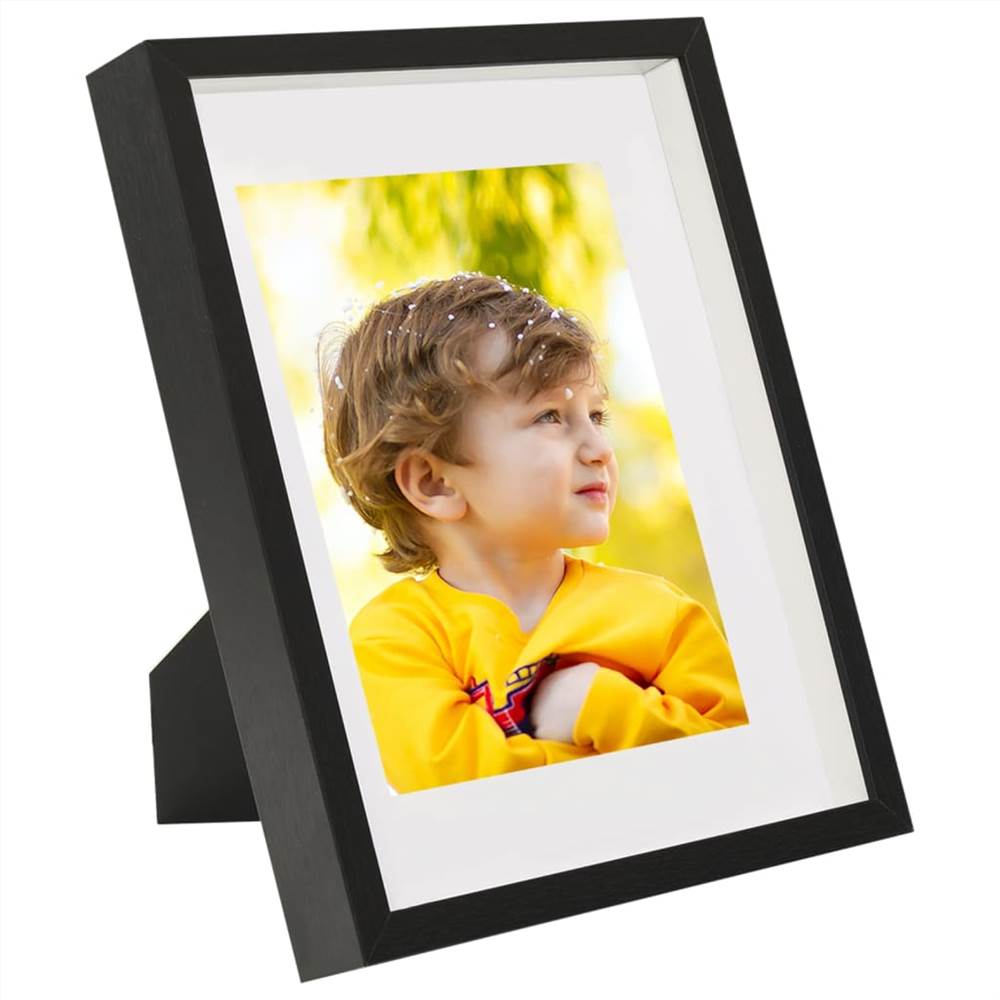 3D Box Photo Frames 3 pcs Black 21x29.7 cm for 15x20 cm Picture
