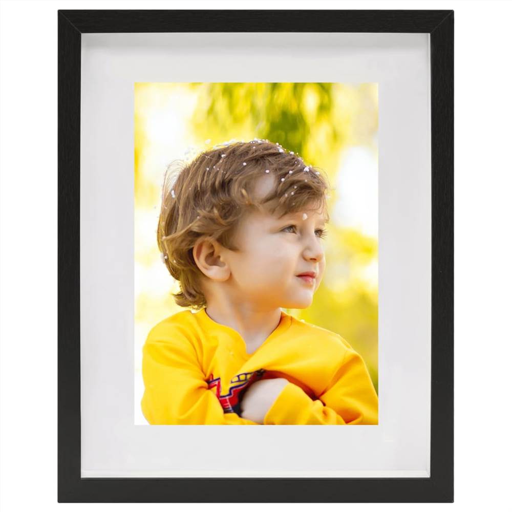3D Box Photo Frames 3 pcs Black 21x29.7 cm for 15x20 cm Picture