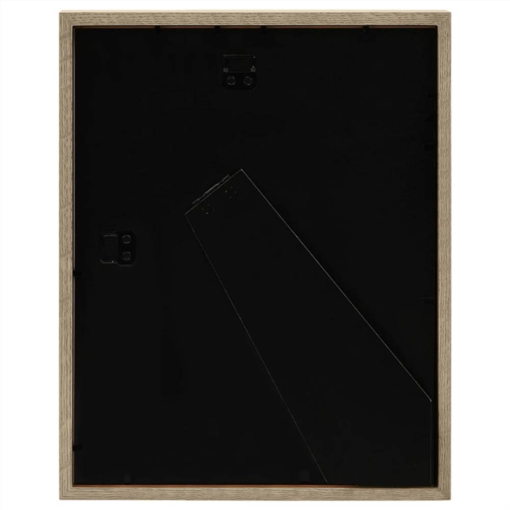 3D Box Photo Frames 3 pcs Dark Wood 21x29.7 cm for 15x20 cm Picture