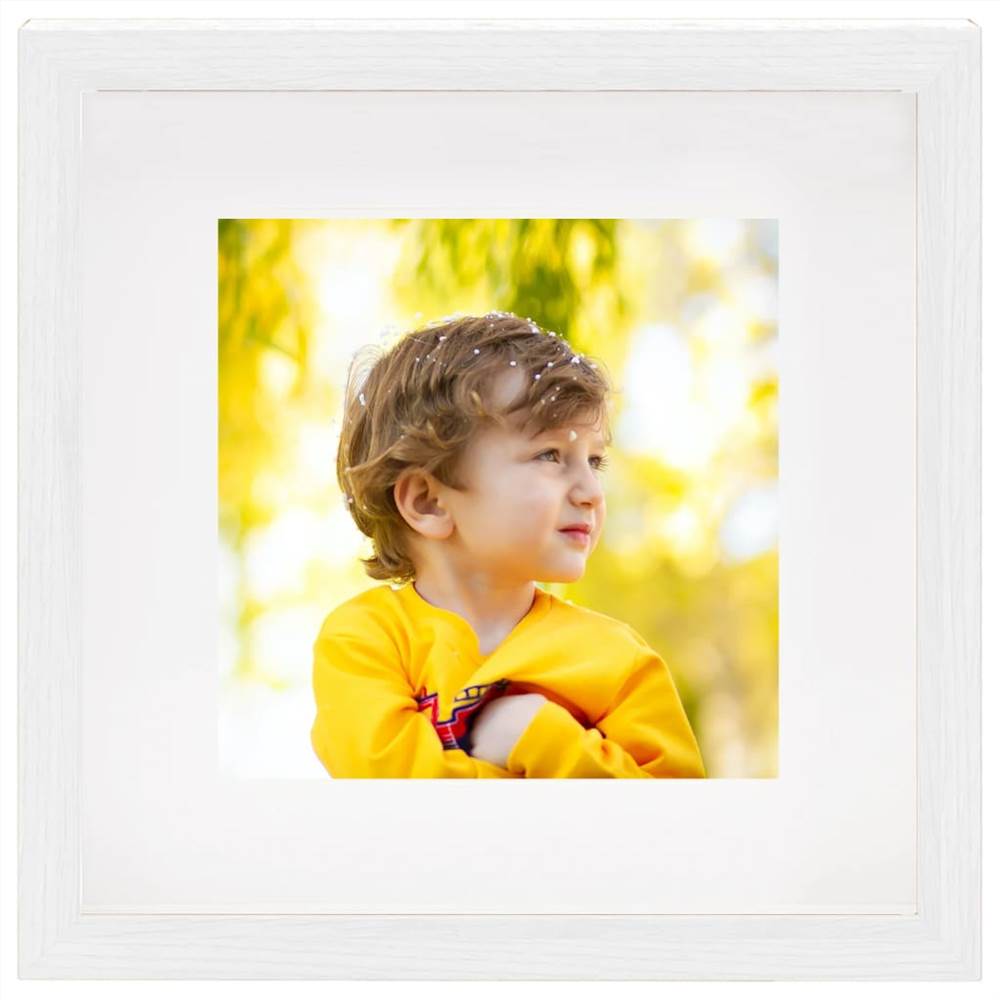 3D Box Photo Frames 3 pcs White 28x28 cm for 20x20 cm Picture