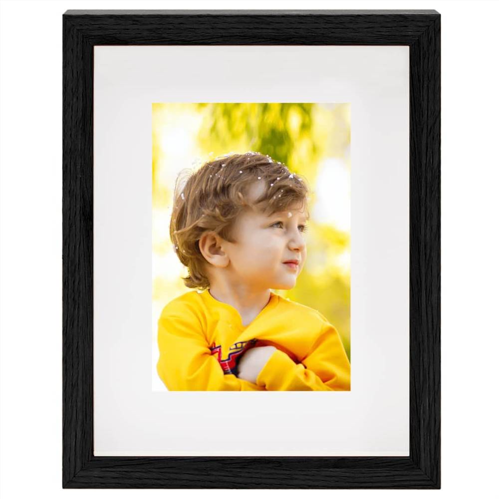 3D Box Photo Frames 5 pcs Black 20x25 cm for 13x18 cm Picture