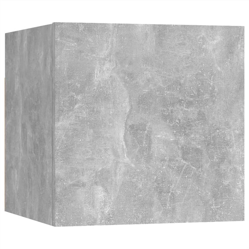 9 Piece TV Cabinet Set Concrete Grey Chipboard